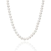 BURLAP LIFE Freshwater Cultured AAAAA Quality Genuine Real Pearl Strand Necklace for Women Fine Jewelry Gifts for Her