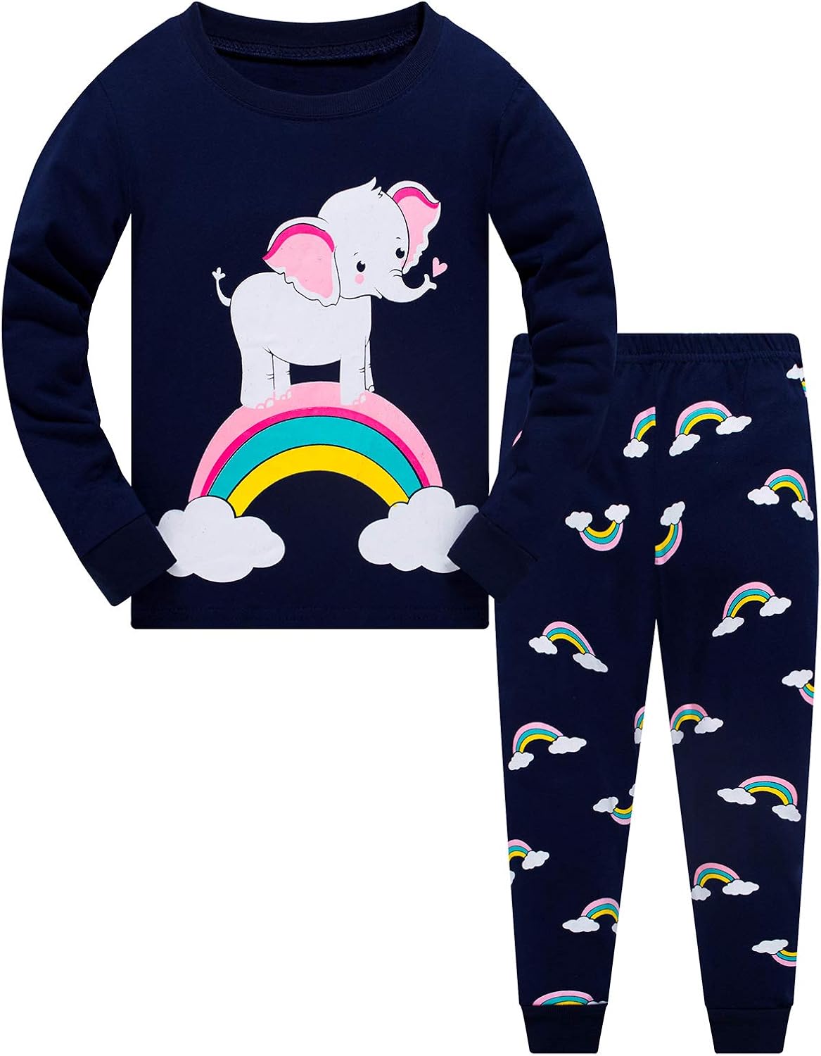 Little Girls Mermaid Pajamas 2 Piece Set 100 Cotton