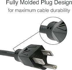 C2G 3FT Replacement AC Power Cord - Power Cable for