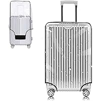 Yotako Clear PVC Suitcase Cover Protectors 20 Inch Luggage Cover for Wheeled Suitcase (20''(18.50''H x 14.17''L x 9.44…