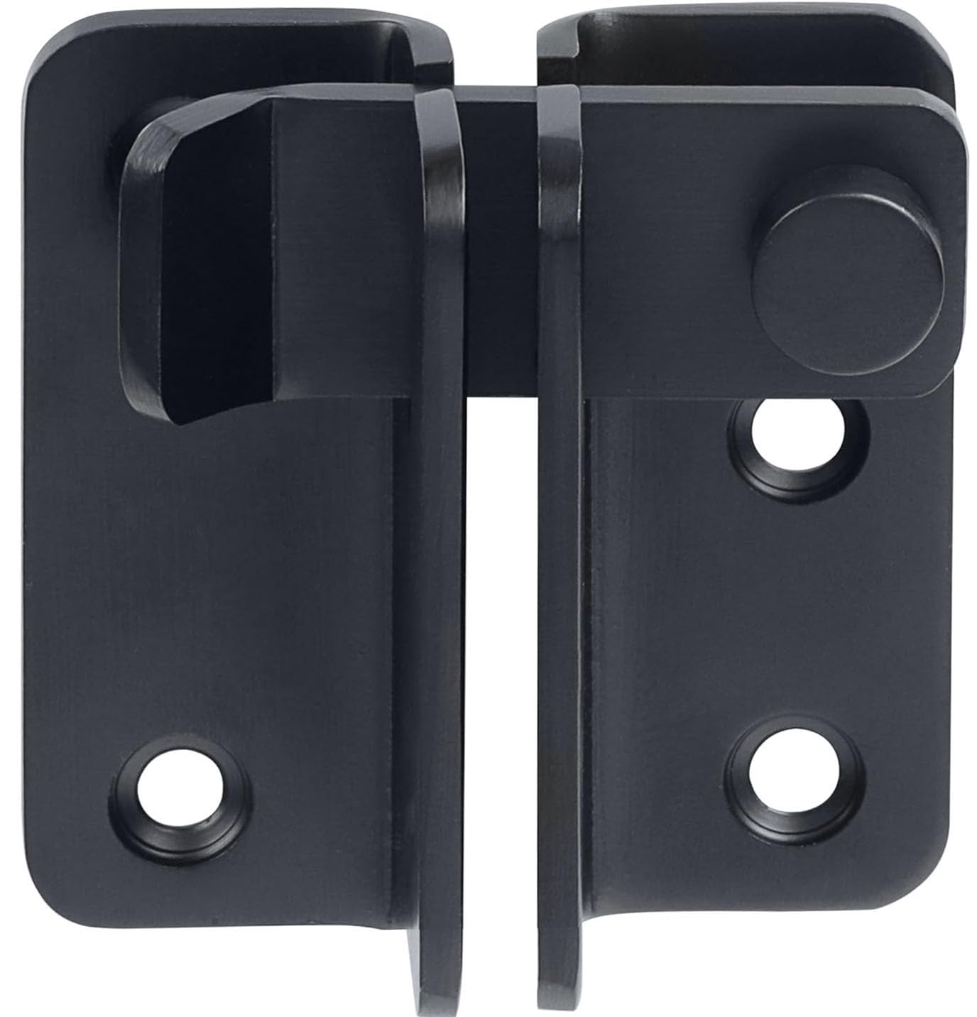 Litensh Shed Lock Gate Lock Gate Latch Padlock Hasp Stainless Steel Flip Door Bolt Latch Lock for Wooden Gates Garden Cupboard Pet Cage Right Open Black, L: 52 x 62 — image 1