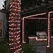 LED Rope Lights Outdoor, 108 LEDs 16Ft Connectable and Flexible Strip Lights with Holder, 110V Plug Waterproof Classic Clear Tube Lights for Indoor Outdoor Tree Garden Party Wedding Christmas (Red)