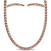MagnetRX Copper Magnetic Necklace - Ultra Strength Magnetic Necklace for Men and Women - 99.9% Pure Copper Necklace with 55 Magnets (20 Inches)