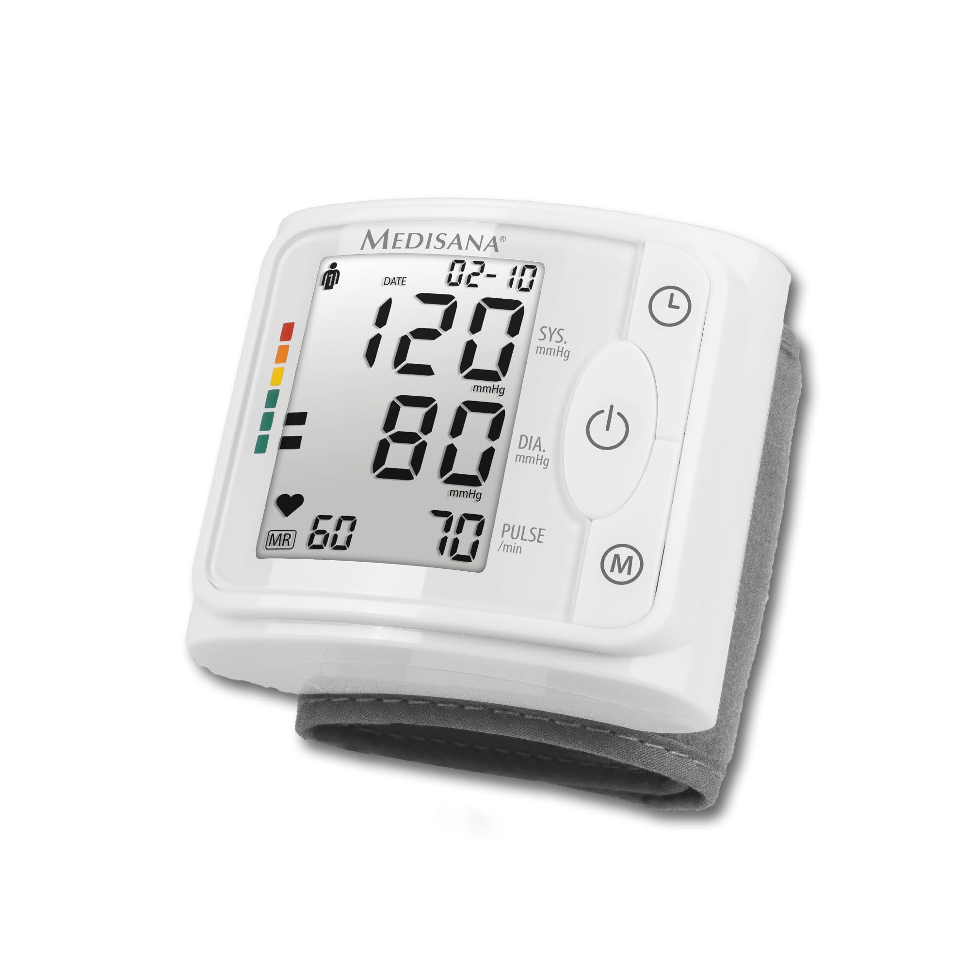 Medisana BW 320 Wrist Blood Pressure Monitor, Precise Blood Pressure & Pulse Measurement, Including Blood Pressure Cuff, Memory Function, Traffic Light Scale, Function to Indicate Irregular Heartbeat