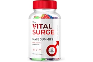 VYTAX Vital Surge Mens Gummies, Vital Vita Surge Detox Me Gomitas Advanced Max Strength Formula 1000MG Chewable Vitamin Supplement - Vitalsurge Vitasurge All Natural Ingredients Delicious Chews (60 Gummies)