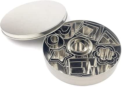 Planuik - Juego de moldes para Cortar Galletas (24 moldes pequeños para