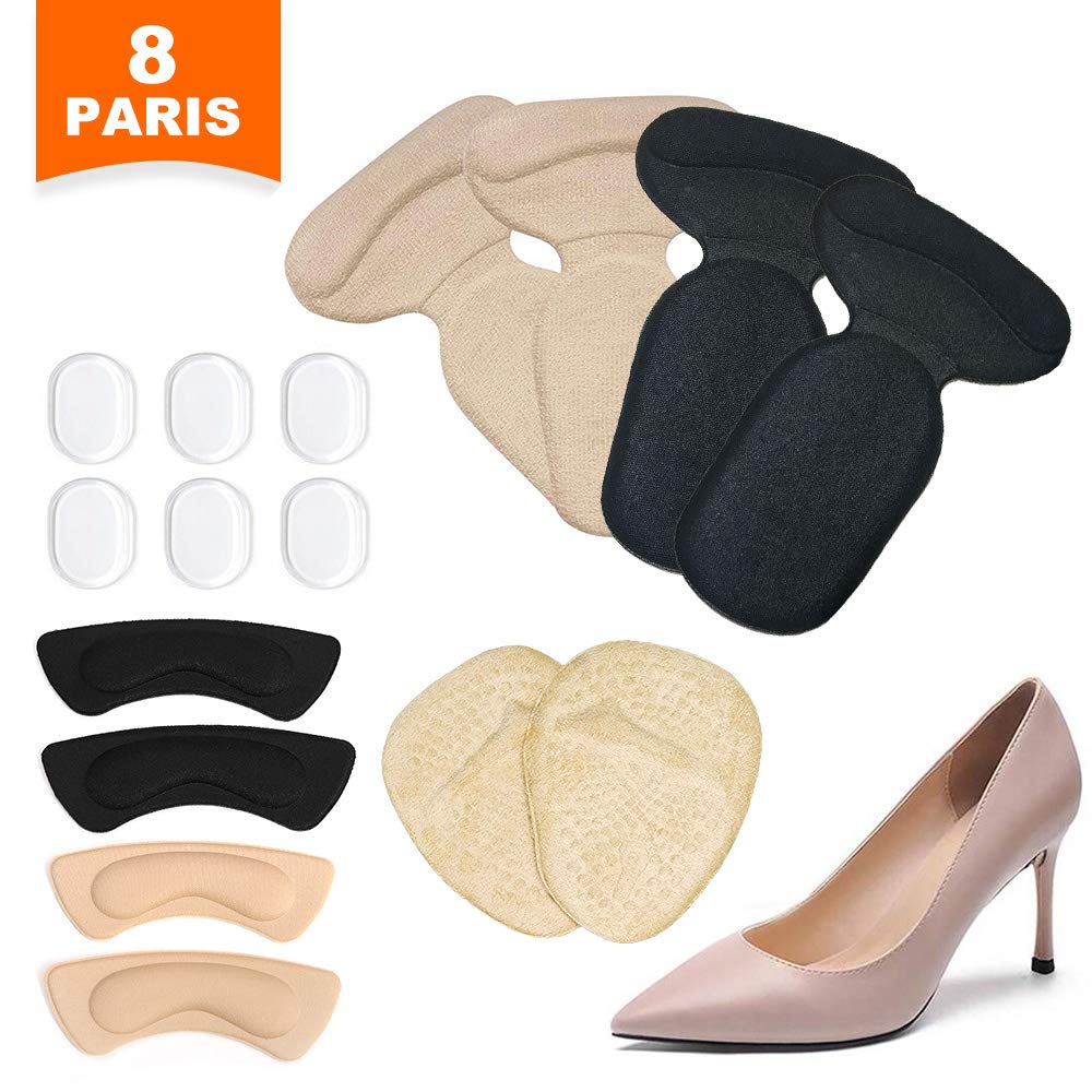 Heel Cushion Inserts,16PCS, High Heel Pads for Women & Men, Reusable