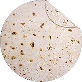 Jorbest Burritos Tortilla Blanket for Adult and Kids, Comfort Throw Blanket, Novelty Round Food Blanket for Everyone - Diamet