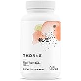 THORNE - Red Yeast Rice (Formerly Choleast-900) - Supports Healthy Cholesterol Levels Already in a Normal Range, Heart Health & Blood Pressure* - Gluten-Free, Dairy-Free - 120 Capsules