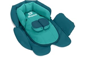 Diono Cuddle Soft 2-in-1 Head Support, Comforting Head and Body Support for Babies, Converts depending on Infants Size, Blue Razz Ice