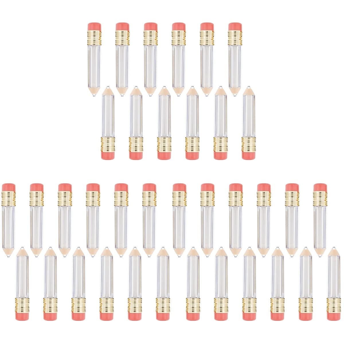FRCOLOR Pencil Lip Gloss Tubes with Lip Wand 36 Pack Empty Refillable Containers Lip Balm Bottles Pencil Lip Balm Tubes Lipgloss Bottle Clear Lipgloss Tube Empty Lip Makeup Container — image 1