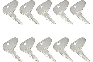 H32412 10Pcs Ignition Keys Compatible with Kubota L G M Series Tractor L1275 L2250 M4700 M4800 G3200 G4200, Compatible with M