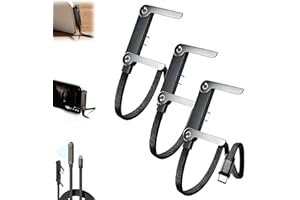 Invisible Stand Type C Charger, 240W Stand Data Cable, Flat Braided Fast Charging Cord with 90 Degree Right Angle Stands, 2-i