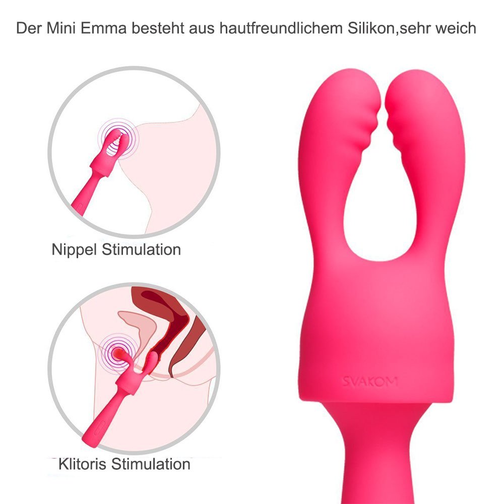 SVAKOM Mini Emma wiederaufladbar Silikon Vibrator Sexspielzeug mit 6 Vibrationsmodi für Frauen und Paare