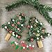 Supla 12 Pcs Artificial Wired Pine Garland Flexible Ties Christmas Greenery 12 inch Holiday Garland Vines Christmas Dollhouse Window Door decoration