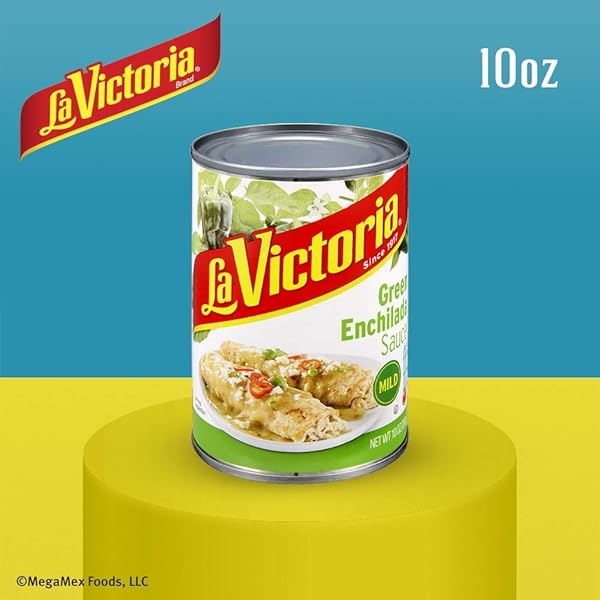 LA VICTORIA GREEN ENCHILADA SAUCE, MILD, 10 OUNCE
