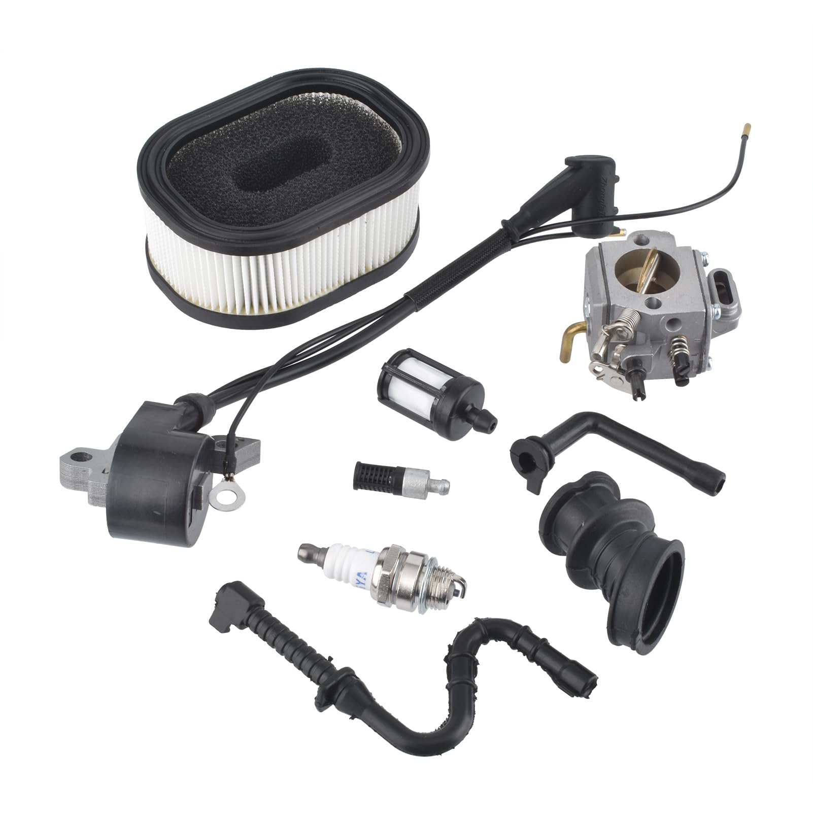 Cancanle Carburetor with Ignition Coil Tune Up Kit for Stihl 044 046 MS440 MS460 Chainsaws