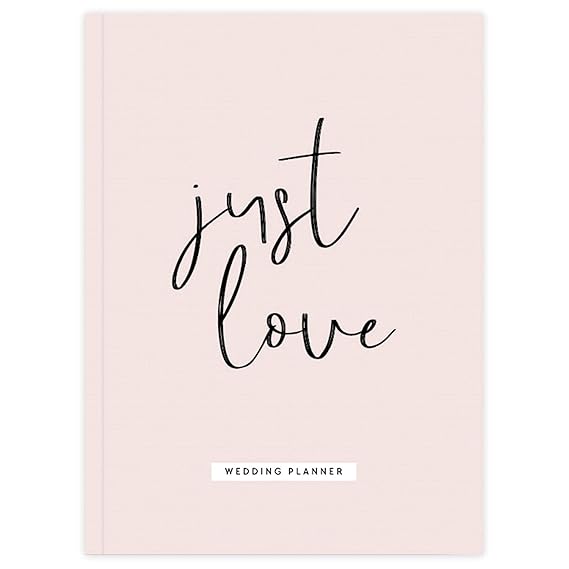 JO & JUDY Hochzeitsplaner Just Love - Wedding Hardcover Buch mit Kapiteln für Budget, Brautkleid, Gästeliste, Checklisten uvm