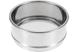 PATIKIL 30 Mesh Lab Sieve, 4" Diameter Test Sieve 304 Stainless Steel Wire Cloth (0.6mm) for Industrial Laboratory