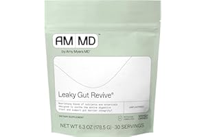 Amy Myers MD Leaky Gut Revive - Gluten-Free & Non-Dairy - Botanical Blend for Healthy Gut Support - GI Health Support with Prebiotic Fiber, Slippery Elm Bark & Marshmallow Root - 6.3 oz (30 Servings)