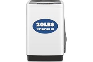 Nictemaw Portable Washing Machine 20Lbs Capacity 2.8 Cu.ft Portable Washer and Dryer Combo with 10 Programs and 8 Water Level Selections Compact Washer Machine for Apartments, Home, Dorms, Rv