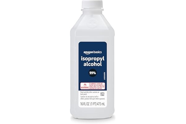 Amazon Basics 99% Isopropyl Alcohol First Aid For Technical Use,16 Fluid Ounces, 1-Pack (Previously Solimo)