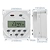 Baomain CN101A Programmable Timer Relay, 12V DC/AC Input, 200-250V 16A ...