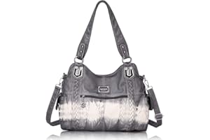 Angel Barcelo Roomy Fashion Hobo Womens Handbags Ladies Purse Satchel Shoulder Bags Tote Washed Leather Bag