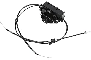 A ABSOPRO Parking Brake Release Cable No.34436850289 with Control Unit for BMW X5 2007-2013 Plastic Black