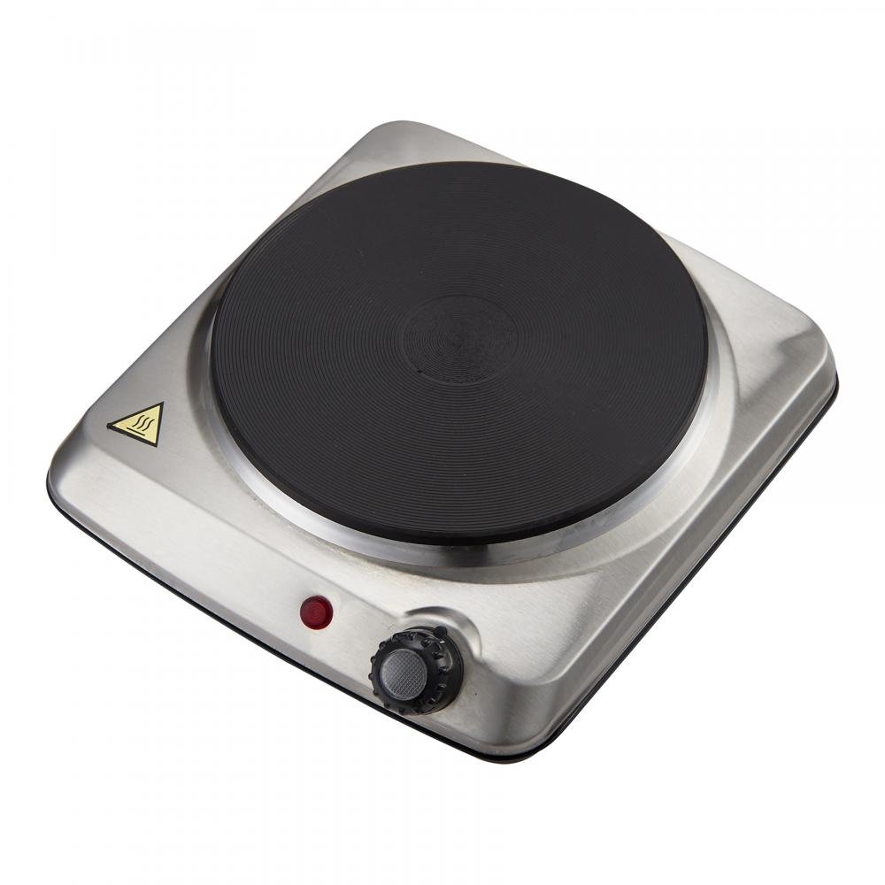 Courant Electric Hotplate, Countertop Burner, Single Buffet Electric 1000W Portable Cooktop, stainless Steel