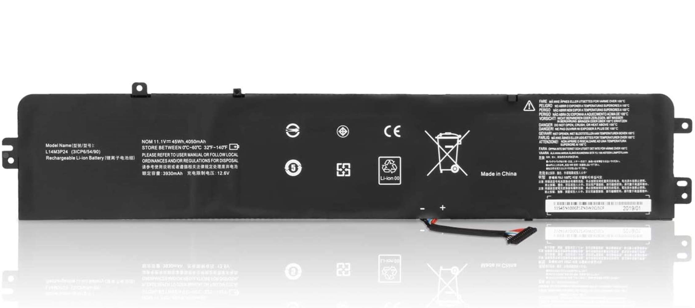 ASKC L14M3P24 Replacement Battery for Lenovo Legion Y520-15IKBA Y520-15IKBM Y520-15IKBN IdeaPad Y700-14ISK 700-15ISK 700-17ISK Series Notebook L14S3P24 L16S3P24 L16M3P24 11.1V 45Wh