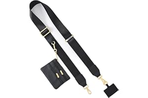 SHEING Phone Strap Crossbody for All Phones, Clip and Go Strap for Phone with Wallet Crossbody, Phone Strap with Zippered Pouch, Stylish Travel Essential for Outdoor, Daily Use(Black)