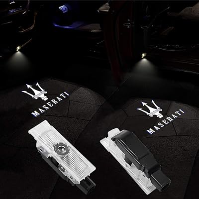 2x LED Car Door Projector Ghost Light For Maserati Quattroporte & Ghibli