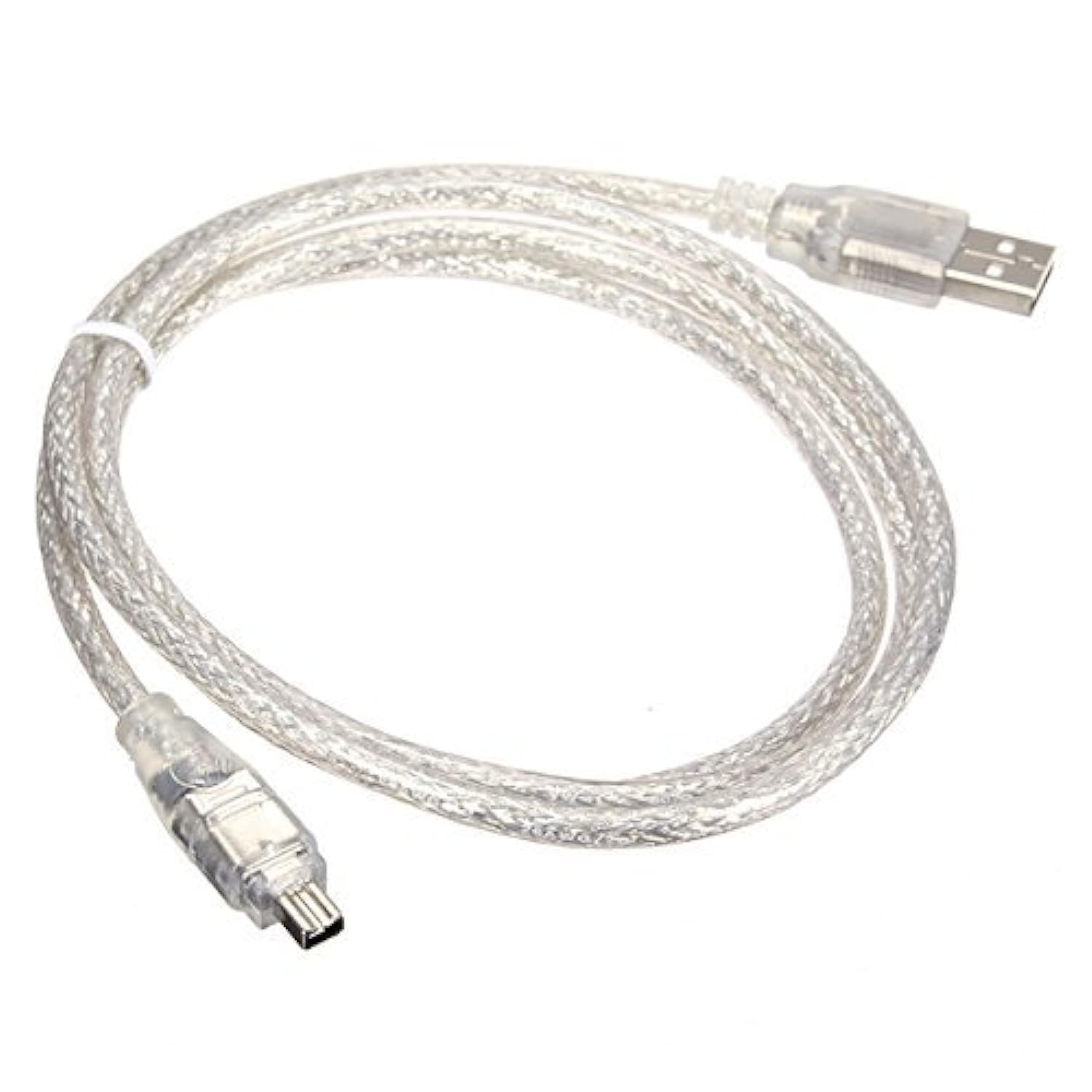 cablecc USB Male to Firewire IEEE 1394 4 Pin Male iLink Adapter Cord Cable for SONY DCR-TRV75E DV