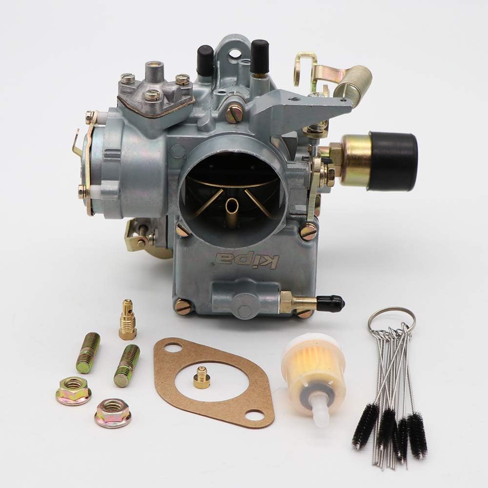 KIPA Carburetor For VW Beetles Super Beetles 1971-1979 Dual Port 1600cc Engine 12V Electric Choke 34 PICT-3 Volkswagen Bug Bus Thing Karmann Ghia Squareback Transporter, OEM # 113129031K 98-1289-B: Automotive