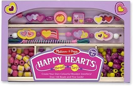 melissa and doug heart bead set