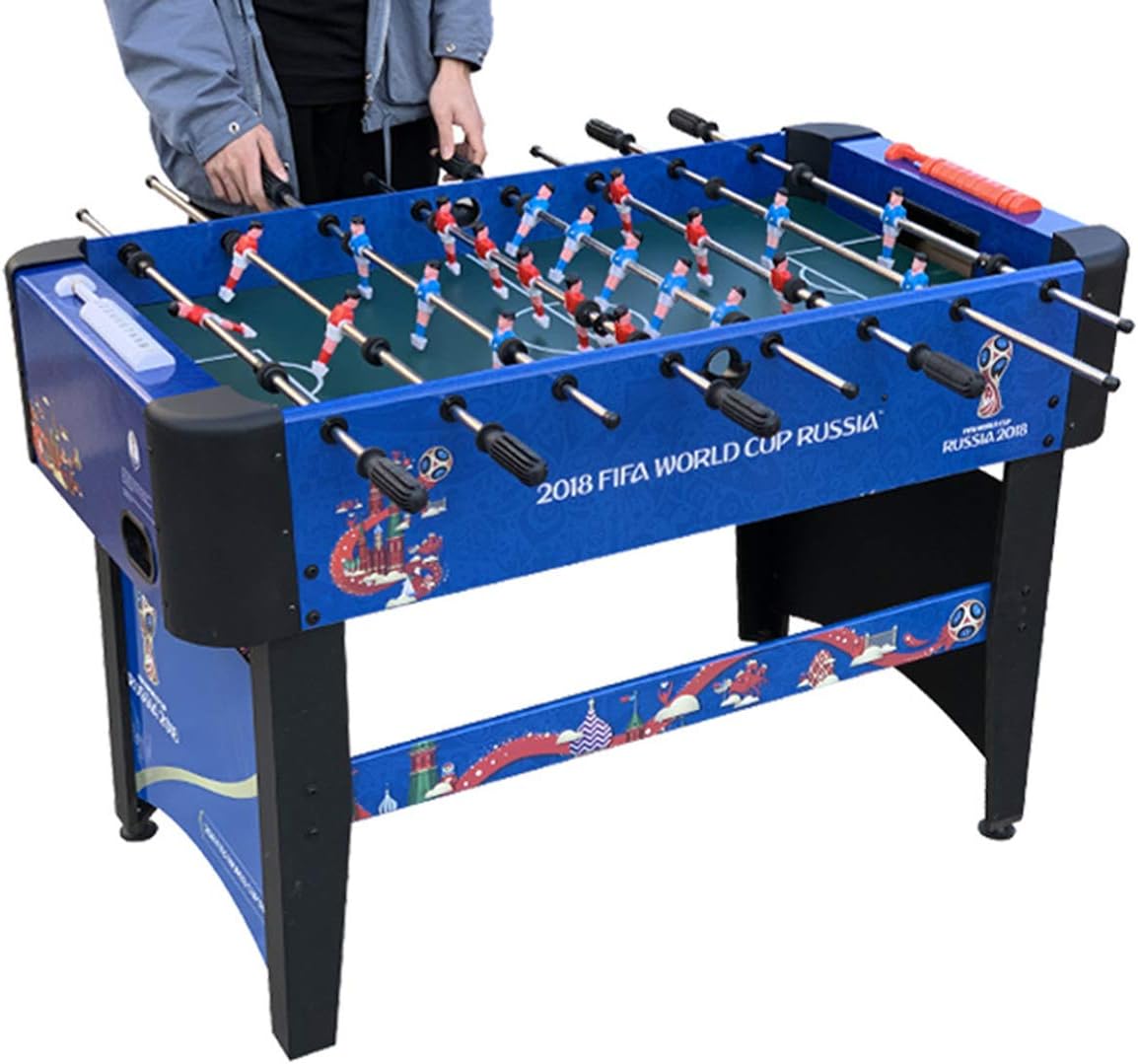 46Inch Large Deluxe Soccer Football Table - Household Competition Foosball Table with Non-Slip Handles And Scoreboard for Home, Game Room, Arcade