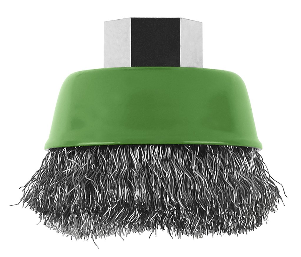 Bosch 2609256501 65mm M14 Stainless Wire Cup Brush Crimped Wire