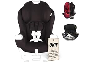 UKJE Protective Car Seat Cover Compatible with Graco Extend2Fit Convertible Car Seat, CPSC Standard Compliant, Toddler & Child Protector, Car Seat Cover Liner, Washable Car Seat Cover - Black