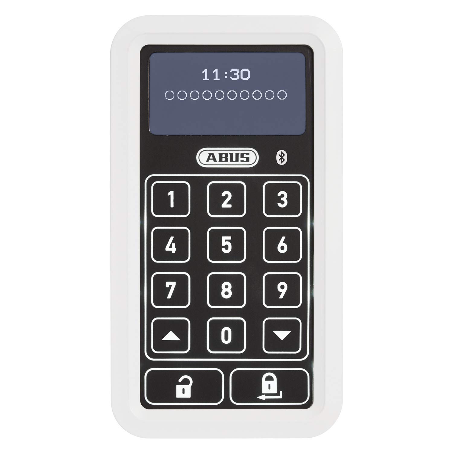 ABUS One HomeTec Pro Bluetooth Keyboard CFT3100 - Code Input for Opening the Front Door - for HomeTec Pro Bluetooth Door Lock Drive CFA3100 - White