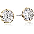 Kate Spade New York That Sparkle Round Earrings for Women – Princess Cut – Cubic Zirconia – Post Back Closure