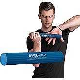 THERABAND FlexBar, Flex Bar, Physical Therapy, Tennis Elbow, Blue | Flex therapy bar for physical therapy, wrist and forearm exercise, with non slip grip and compact design