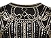Vijiv 1920s Vintage Inspired Sequin Embellished Fringe Long Gatsby Flapper Dress, Glam Gold, L