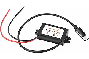 YIPIN HEXHA Quick Charge QC3.0 USB C Converter DC 12V/24V to 5V 3A USB Type-C Buck Module Step Down Voltage Regulator Car Power Converter Adapter