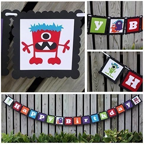 Monster Birthday Party Package - Party Packs - Party Supplies - banner