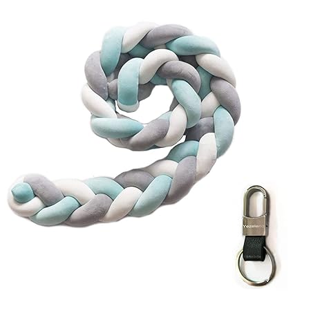 Bettumrandung Kinderbett Baby Krippe Baby Nestchen Weben Bettumrandung Kantenschutz Kopfschutz für Babybett Bettausstattung K