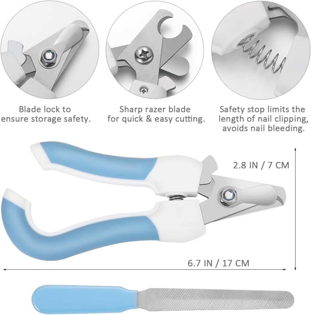 Dog Grooming Scissors Kit with Safety Round Tip Heavy Duty 4 CR