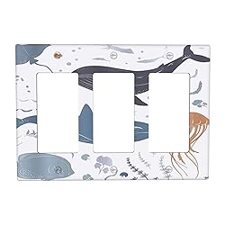 Wpshijia Kids Sea Animal Decorative Triple Rocker
