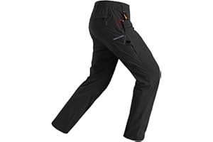 Rapoo Mens Hiking Pants Lightweight Water Resistant Breathable Nylon Cargo Pants with 6 Pockets