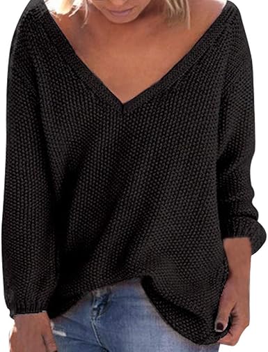 plus size v neck jumpers